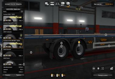[ETS2] Real Trailer Tyres Mod v1.0 1.32.x