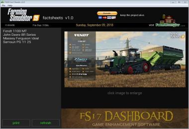 FS17 Factsheets Software v1.0