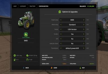 John Deere 8400/8410 More Realistic v1.0