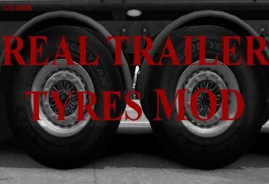 Real Trailer Tyres Mod v1.0 1.32.x