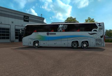 Scania Touring bus 2nd gen New skin and road Event v3.0