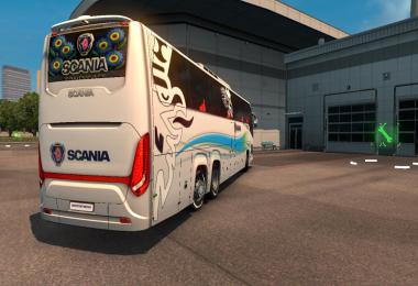 Scania Touring bus 2nd gen New skin and road Event v3.0