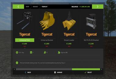 Tigercat 880 with tools v1.0