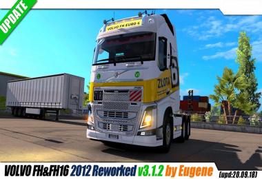 Volvo FH16 2012 by Eugene v3.1.2 + LowDeckChassis by Sogard3 v1.2