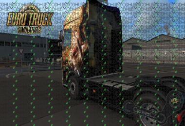 300 Sparta Skin DAF XF E6 v1.0
