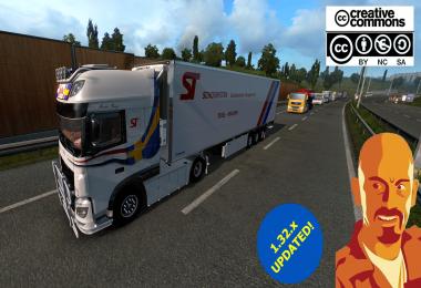 DAF JELLE SCHOUWSTRA + TRAILER (RECOVERED) ETS2 1.32.x