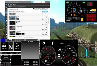 ETS2 ATS Sinterchangeable dash board software v1.0