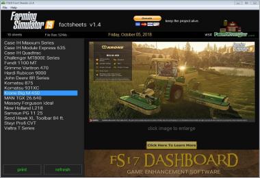 FS19 Factsheets Software v1.4