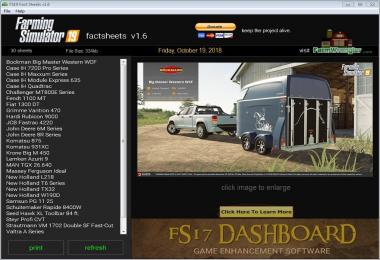 FS19 Factsheets Software v1.6