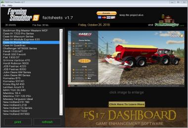 FS19 Factsheets Software v1.7