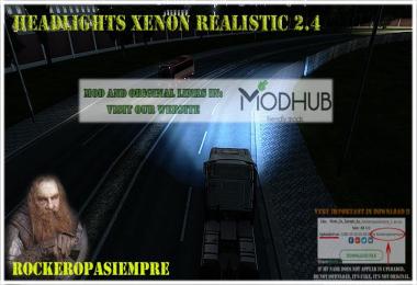 Headlights Xenon Realistic and Visors Rockeropasiempre v2.4
