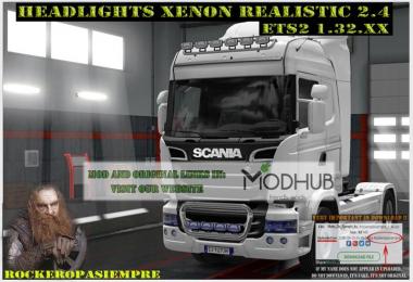 Headlights Xenon Realistic and Visors Rockeropasiempre v2.4