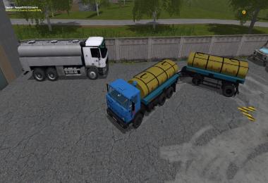 Kamaz 55102 + Trailer Nefaz v1.1.0