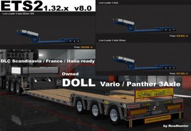Low loader Doll 3 Axle Owned Trailer in ownership v8.0