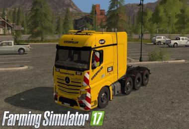 MB Actros SZM Cat + Doll Tieflader Cat v1.0