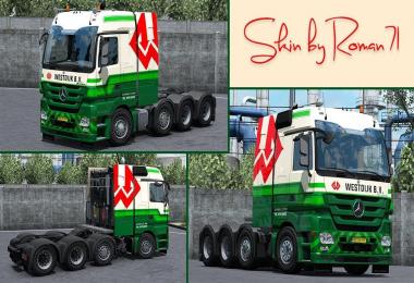 Mercedes Actros MP3 Westdijk B.V. Skin
