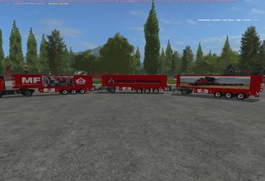 Pack 3 Trailers Massey Ferguson BY BOB51160 v1.0