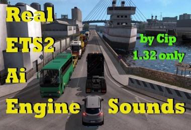 Real AI Traffic Engine Sounds ETS2 v1.0