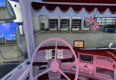Red and white interior for 50k Scania v1.0