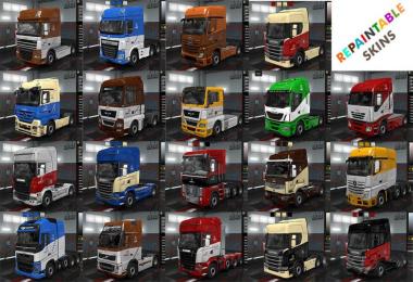 Wolf repaintable Truck and Trailer Skins for 1.32.x