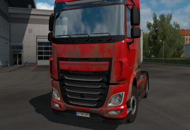 Dirt skins for DAF XF Euro6 v1.0