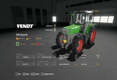 Fendt Favorit 500 Fahrbwahl v1.1.0