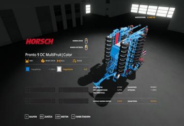 Horsch Pronto9DC - MultiFruit - MultiColor v1.1
