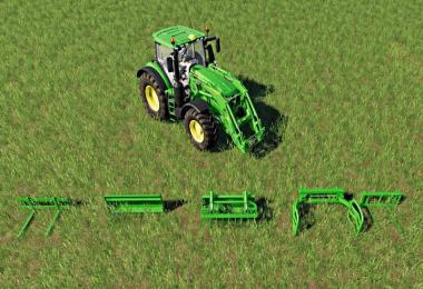 John Deere front loader attachments set v1.0