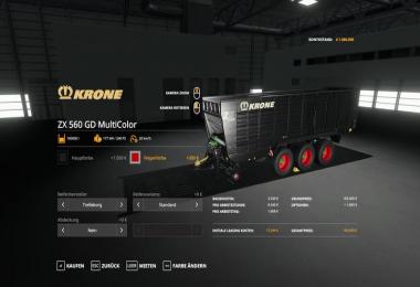 Krone zx560GD - MultiColor 100.000l v1.0