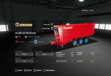 Krone zx560GD - MultiColor 100.000l v1.0