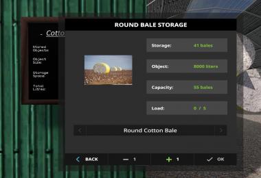LARGE SQUARE/COTTON BALE STORAGE v1.0.1.0