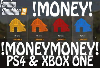 Money Cheat on PS4 & Xbox One v1.0
