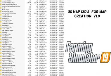 US Map i3d's (for map creation) v1.0