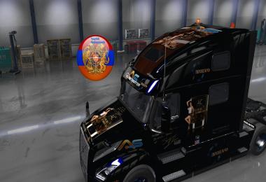Volvo VNL 2018 AC Black Metallic Skin 1.32.4.45s
