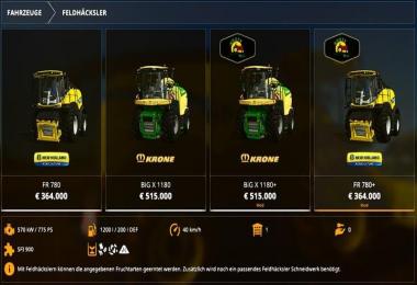 New Holland FR 780+ v1.0.0.0