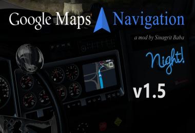 ATS - Google Maps Navigation Night Version v1.5
