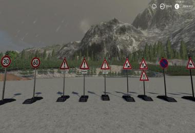 Construction site signs Pack Portable v1.0