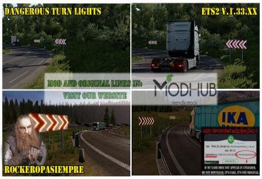 Dangerous Turn Lights ETS2 1.33.x