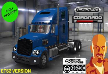 FREIGHTLINER CORONADO EDITED ETS2 1.33.x