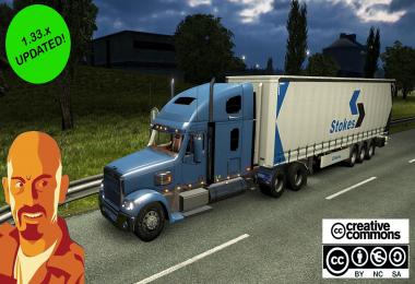 FREIGHTLINER CORONADO EDITED ETS2 1.33.x
