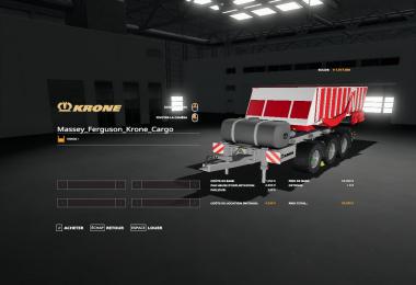 FS19 Massey Ferguson Krone Cargo v1.0.0.1