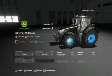 John Deere 8R - MultiColor v1.0