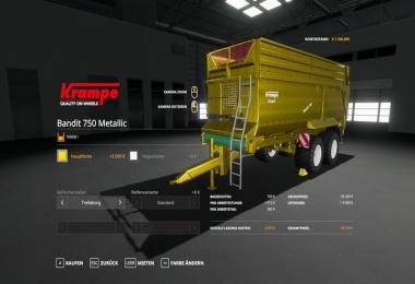 Krampe Bandit 750 - MetallicEdit 100000 liters v1.0