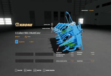 Krone Pack BigX1180 & X-Collect900-3 - MultiColor v1.1