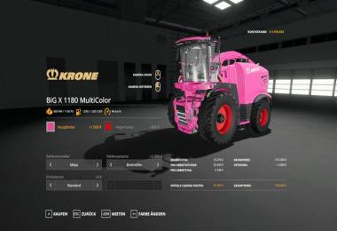 Krone Pack BigX1180 & X-Collect900-3 - MultiColor v1.1
