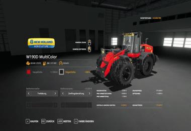 New Holland W190D Wheel Loader - MetallicEdit v1.1