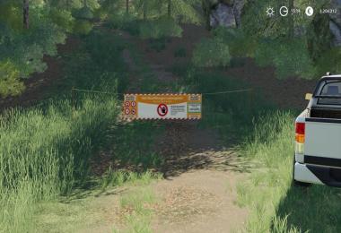 Placeable forest barrier banners v1.0