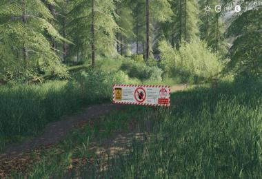 Placeable forest barrier banners v1.0