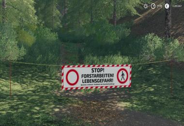 Placeable forest barrier banners v1.0