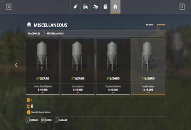 Placeable Seed Fertilizer Food Stations v1.0.5.0